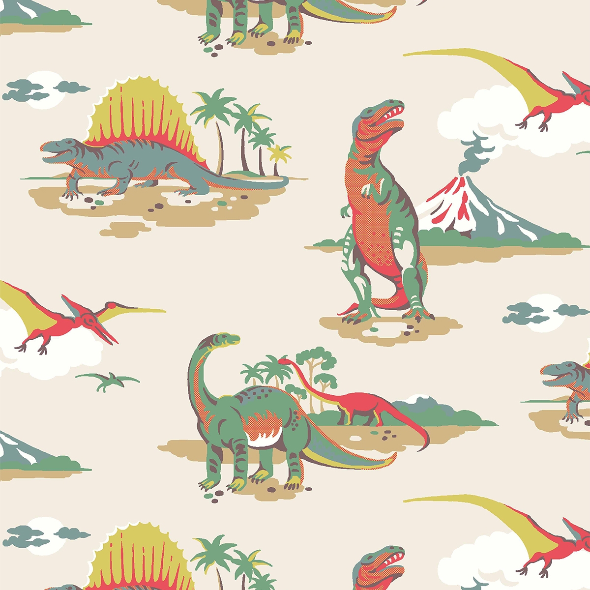 Product photograph of Cath Kidston Dino Multi Roller Blind from Choice Furniture Superstore.